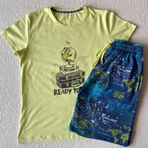 Мъжка пижама къс ръкав къс панталон Ready to  Go Affect