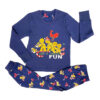 In comfy pjs - Удобни пижами и халати детска коледна пижама синя