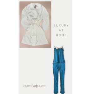 Луксозен бял халат и луксозна дамска лятна пижама Luxury at home от Affect