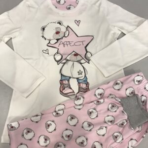 Дамска памучна пижама Teddy Star 2 с дълъг ръкав Affect