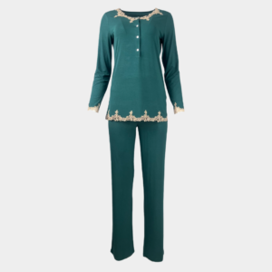 Дамска Пижама Зимна Луксозна Green от Афект