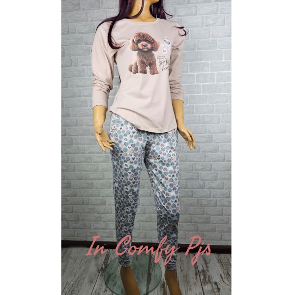 Дамска Зимна Пижама Dog and Hearts от Иватекс